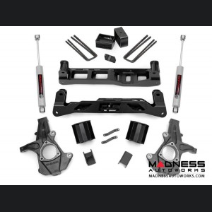 Chevy Silverado 1500 2WD Suspension Lift Kit w/ N3 Shocks - 5" Lift - Steel Knuckles